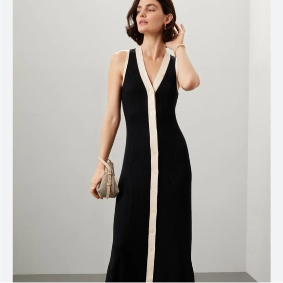 Sandro Gabriella Rib knit maxi dress US 4 - Picture 10 of 11